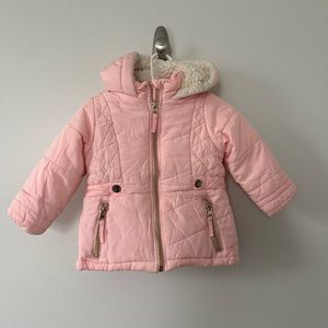 Pink winter jacket 18 months